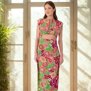 NWT Linen cut out dress XXL